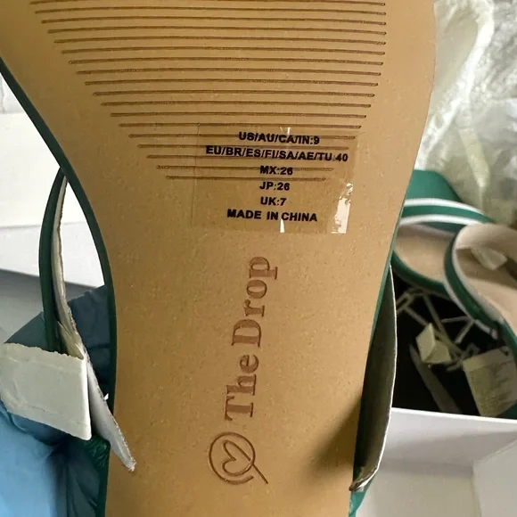 Women's Green Comfort Casual Wedding Espadrilles size 9 NIB - Picture 4 of 7